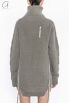 BORIS BIDJAN SABERI turtleneck sweater AW23 WKN8.2 VAR.3 charcoal gray
